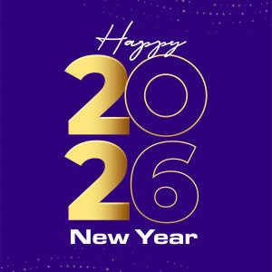 Happy New Year 2026 Poster with Glitter Effect – Festive Celebration Design